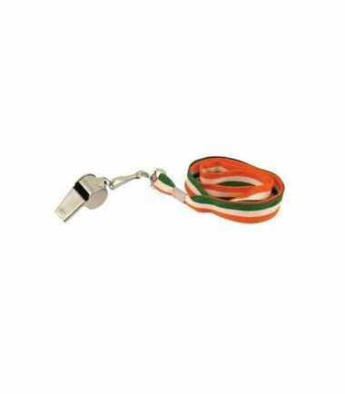 Irish Metal Whistle On Tricolour Lanyard