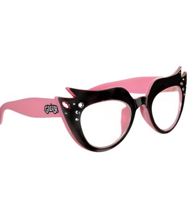 Grease Sunglasses With Diamontes. Official licenced sunglasses from the Movie, Grease. Dress up as Sandy, Frenchie or any of the Pink Ladies.