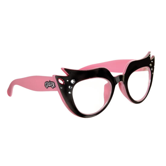 Grease Sunglasses With Diamontes. Official licenced sunglasses from the Movie, Grease. Dress up as Sandy, Frenchie or any of the Pink Ladies.