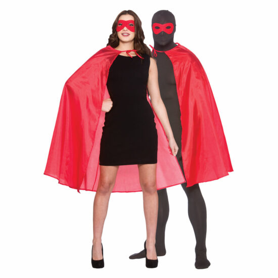 Red Superhero Cape & Mask