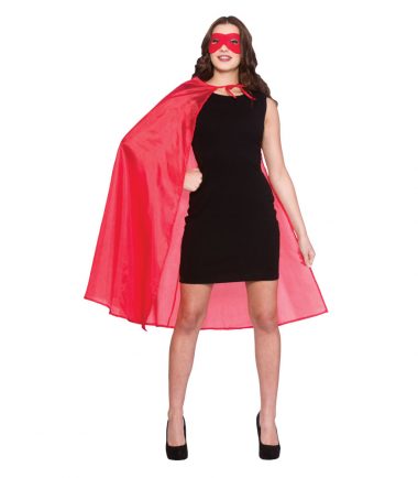 Red Superhero Cape & Mask