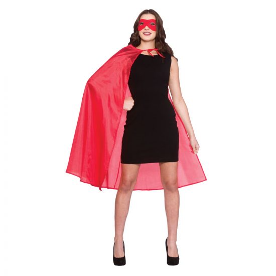 Red Superhero Cape & Mask