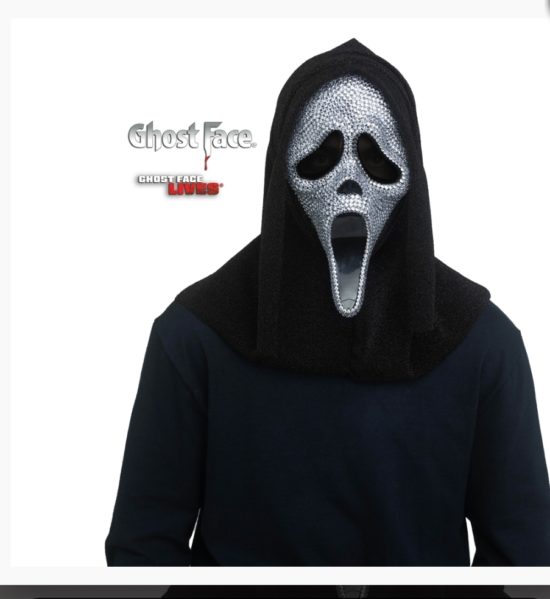 Ghost Face Bling Mask Crystal