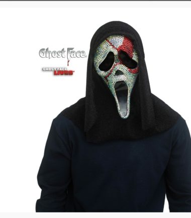 Ghost Face Bloody Bling Mask