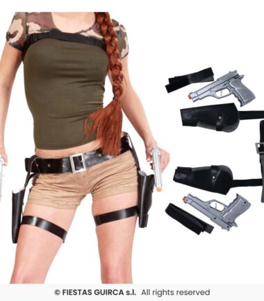 Double Holster With Guns