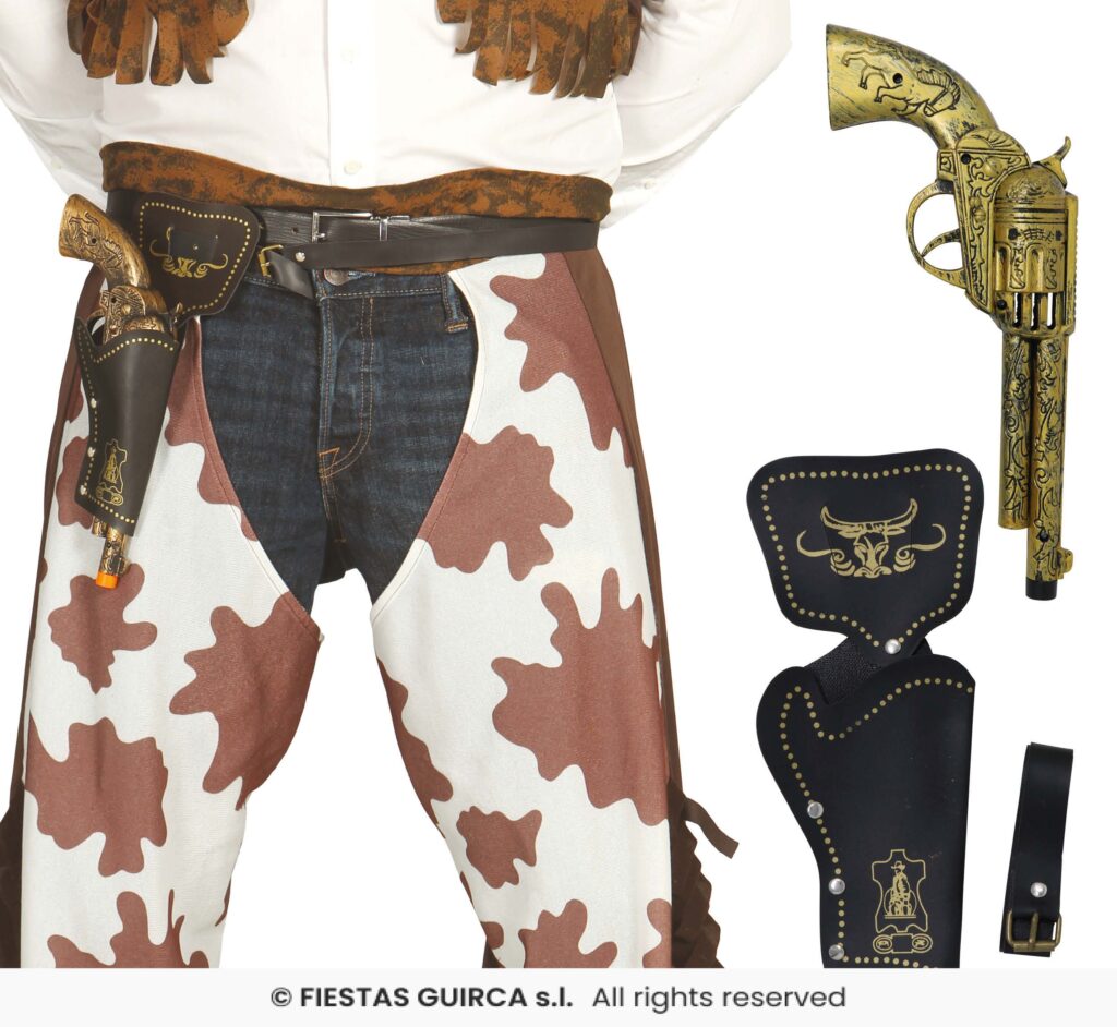 Cowboy Gun & Holster Gold