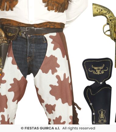 Cowboy Gun & Holster Gold