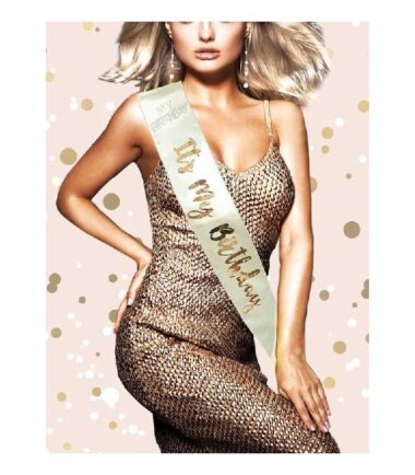 It's My Birthday Satin Sash