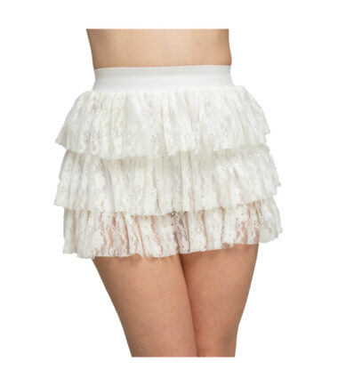 White Lace Ra Ra Skirt