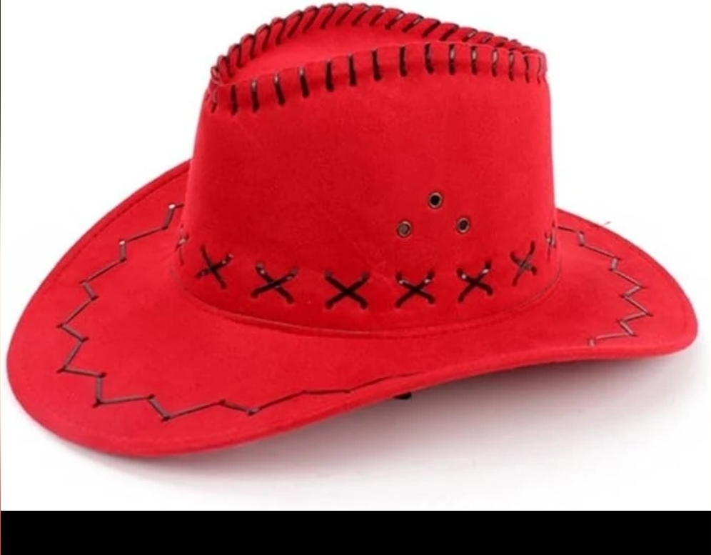 Red Suede Cowboy Hat